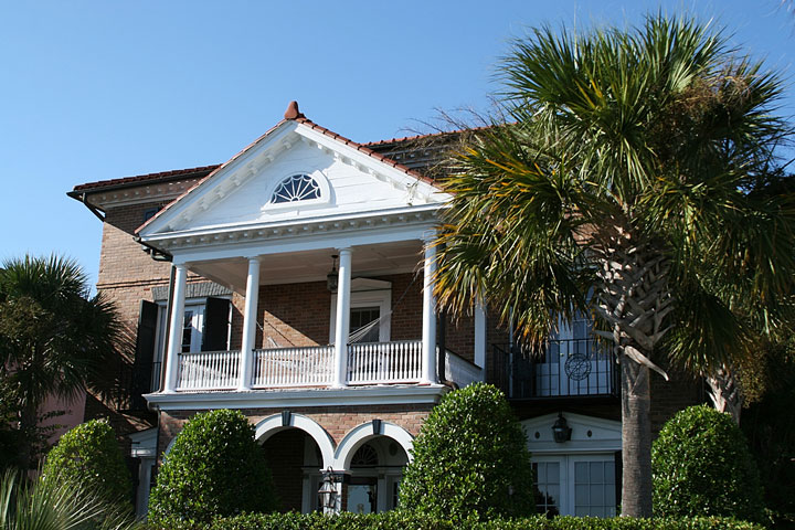 Southern style house in Charleston, South Carolina