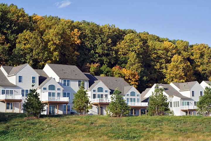 upscale housing development on a Pennsylvania hillside